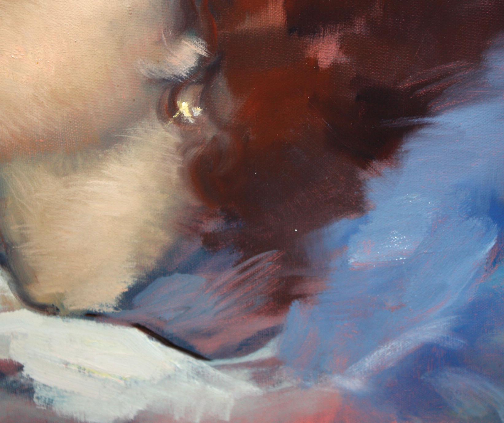 Antoni Vila Arrufat (1894 - 1989) - Joven durmiendo - Oleo sobre tela - 1959 For Sale 5