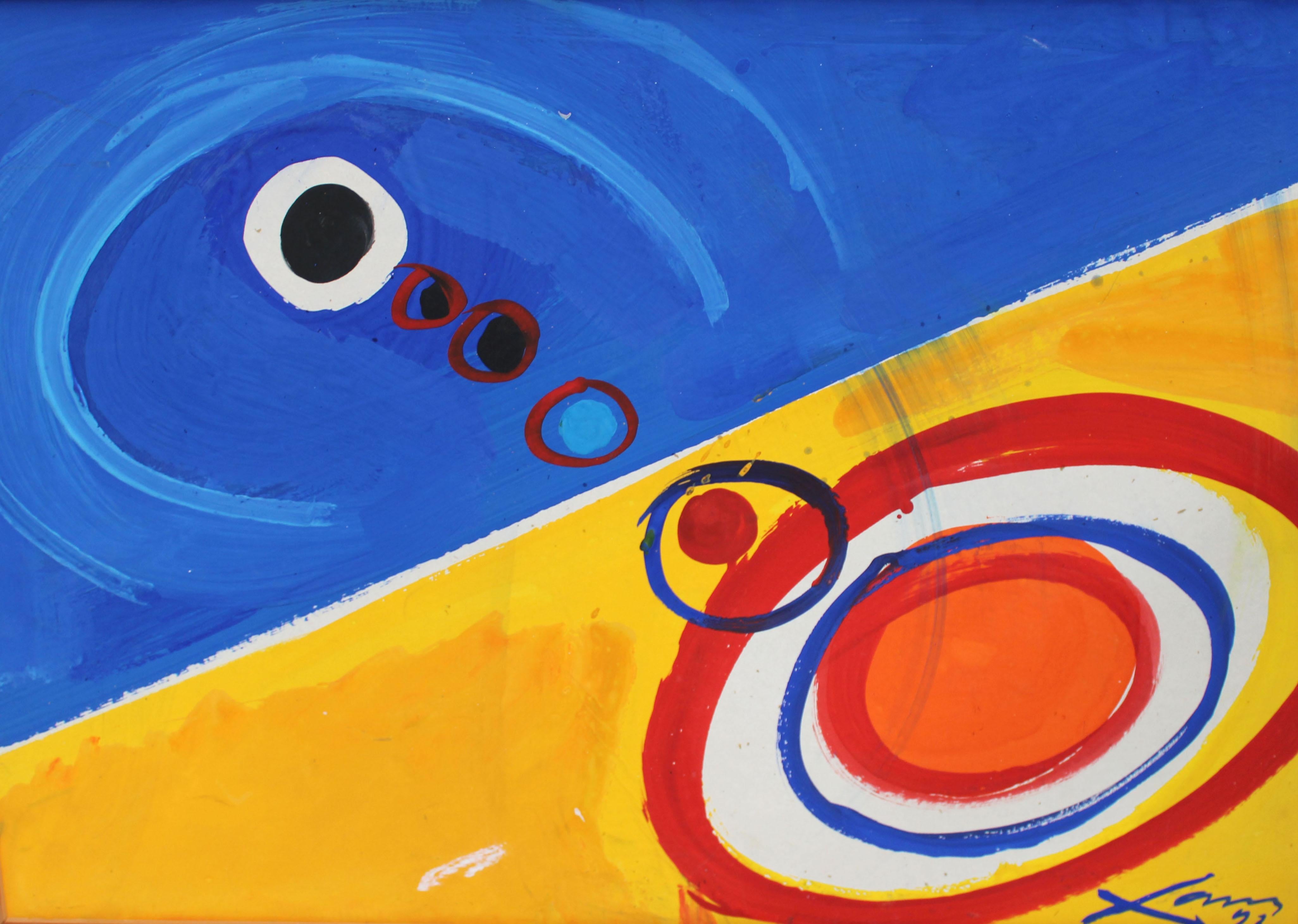  Antoni Xaus Compte Abstract Painting - Abstracción - Técnica mixta sobre panel - Año 1992