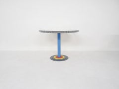 Antonia Astori for Driade Round "Kroma" Dining Table, Italy, 1983