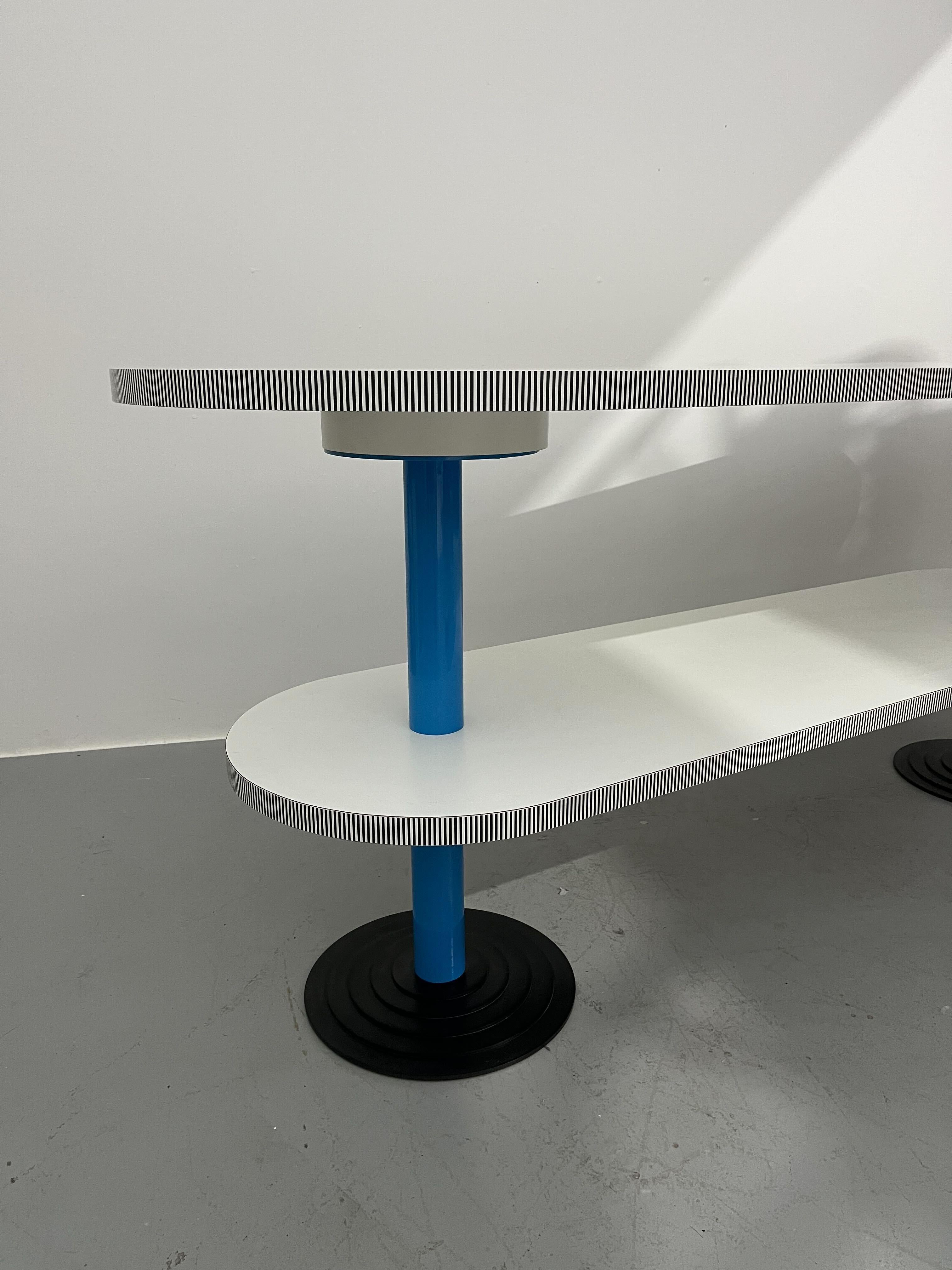 Métal Antonia Astori Large Kroma Console Table For Driade c.1980s en vente