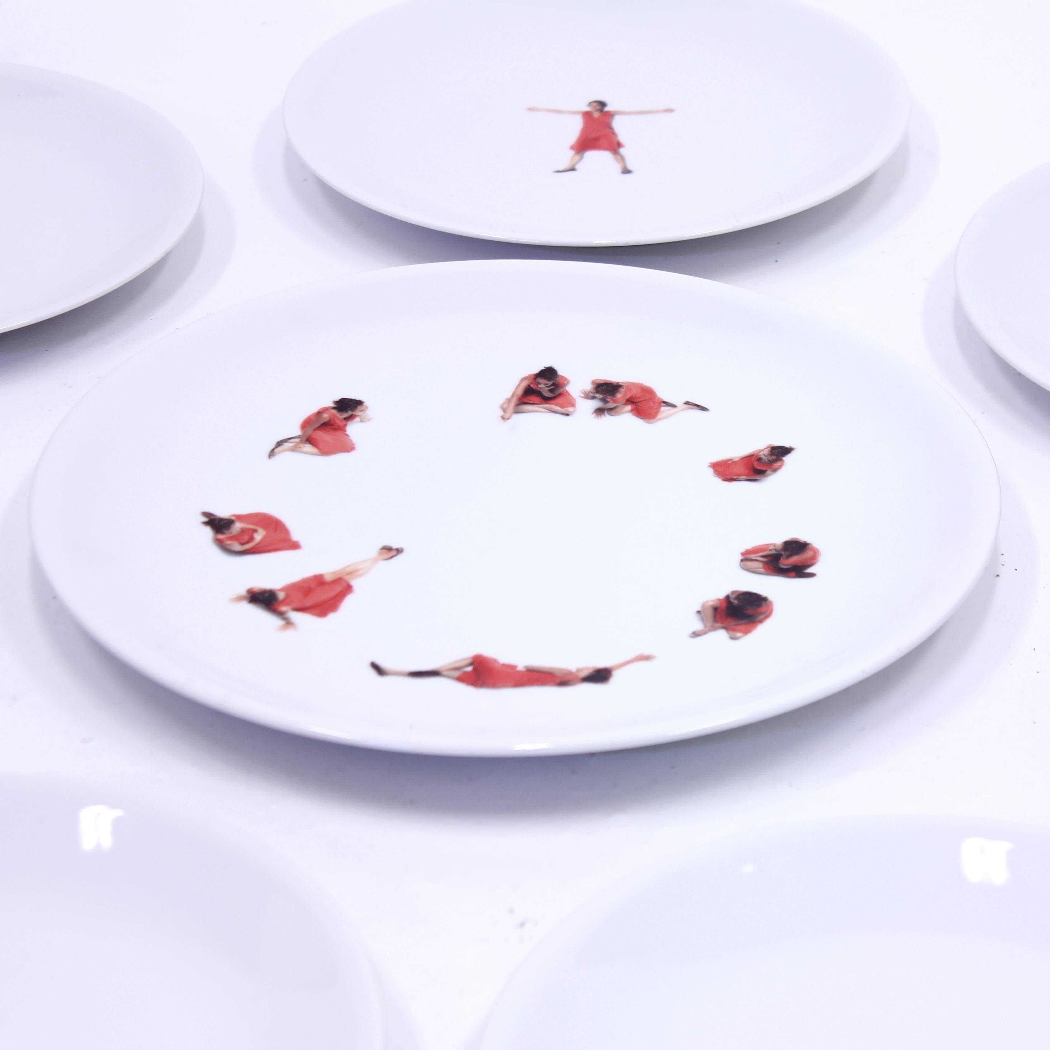 Italian Antonia Astori & Ron Gilad, Model Snow White, 8 and 1 Plates, Driade, circa 2007