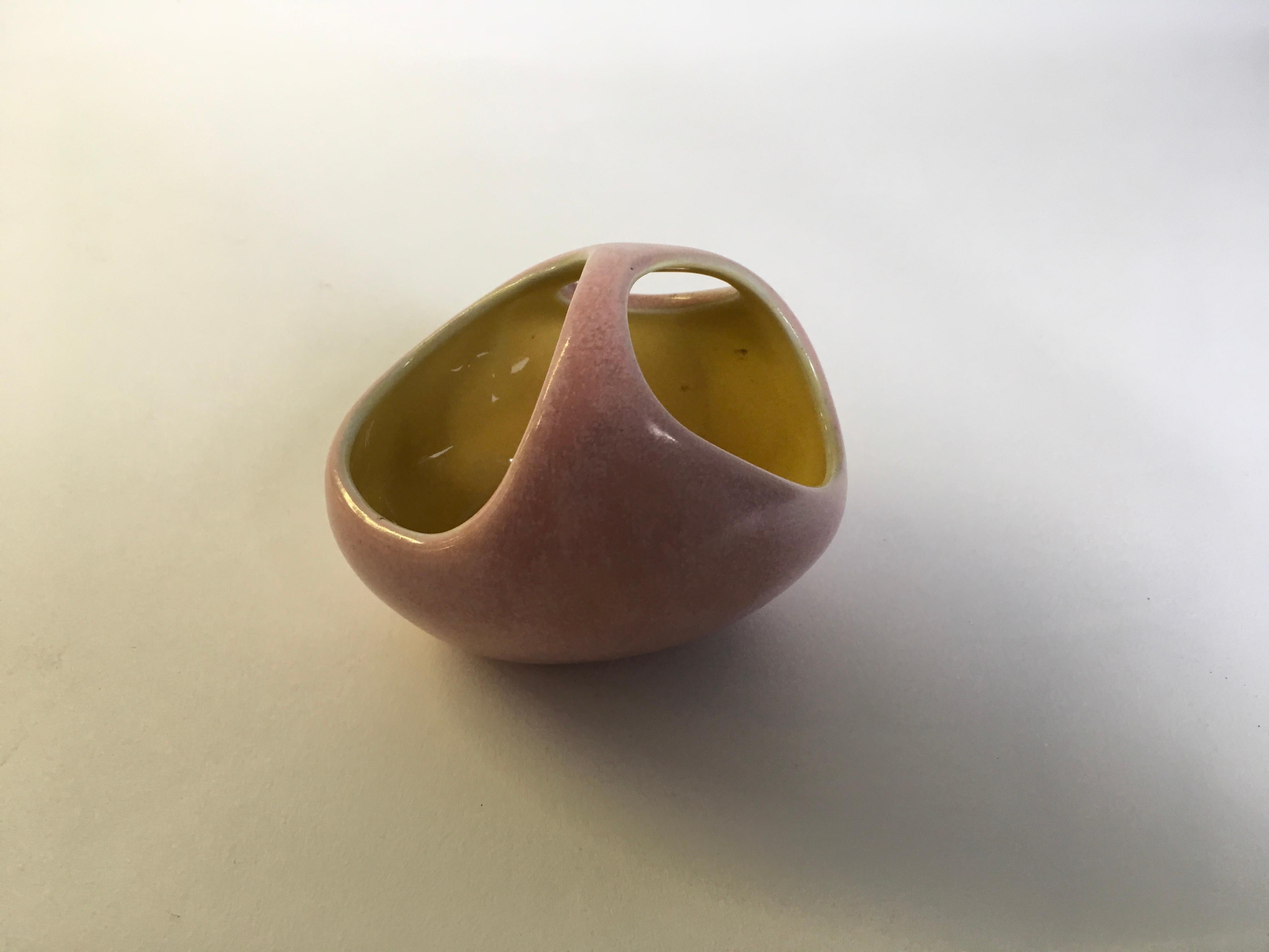 Italian Antonia Campi Midcentury Ceramic Vase Prod. Lavenia, Italy For Sale