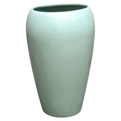 Antonia Campi for S.C.I. Laveno "C437" Green Ceramic Vase, Italy, 1960s