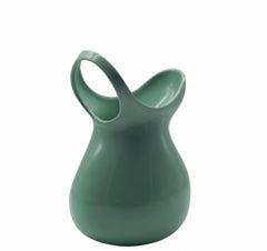 Antonia Campi für SCI Laveno Vase aus grünem Steingut, Italien 1950er Jahre