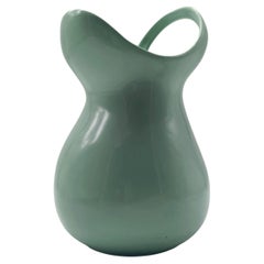 Antonia Campi für SCI Laveno Vase aus grünem Steingut, Italien 1950er Jahre