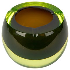 Antonia Da Ros Sommerso Cenedese Glass Ashtray, circa 1970
