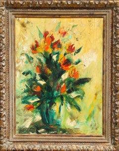 Vintage Flowers, Oil Painting by Sirena