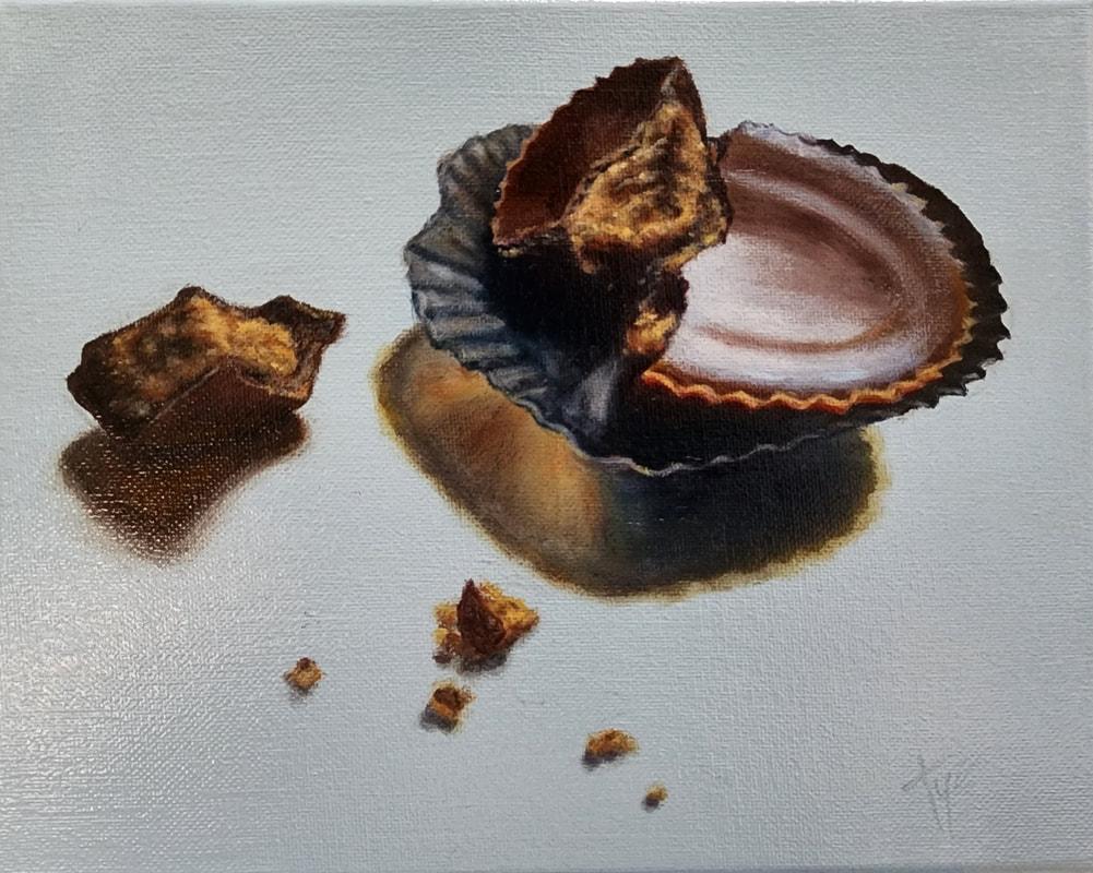 Antonia Tyz Peeples Still-Life Painting – Langsam angehen