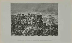 La visite de Napoléon sur la Battlefield d'Eylau - eau-forte d'Antonio Jean Gros - 1837