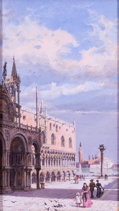 19th Century female artist Antonietta Brandeism Piazza San Marco, Venice