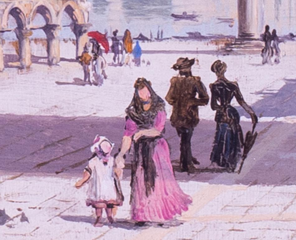 Artista femenina del siglo XIX Antonietta Brandeism Piazza San Marco, Venecia 2