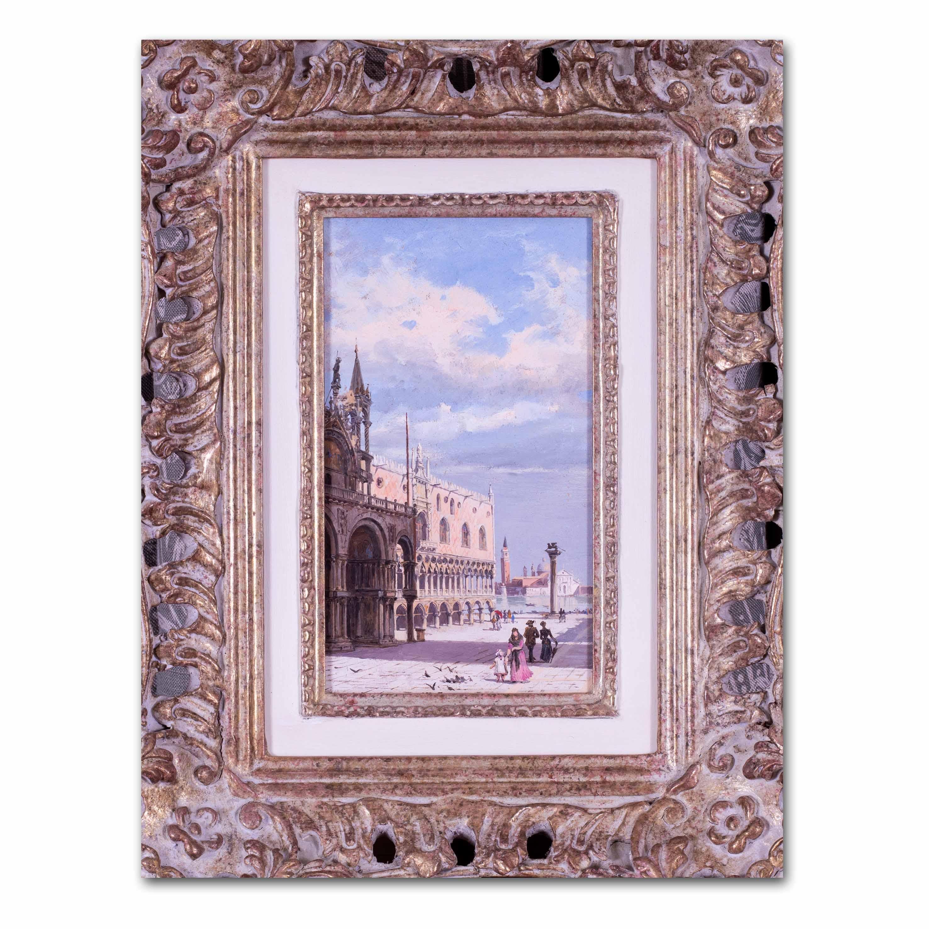 Artista femenina del siglo XIX Antonietta Brandeism Piazza San Marco, Venecia 7