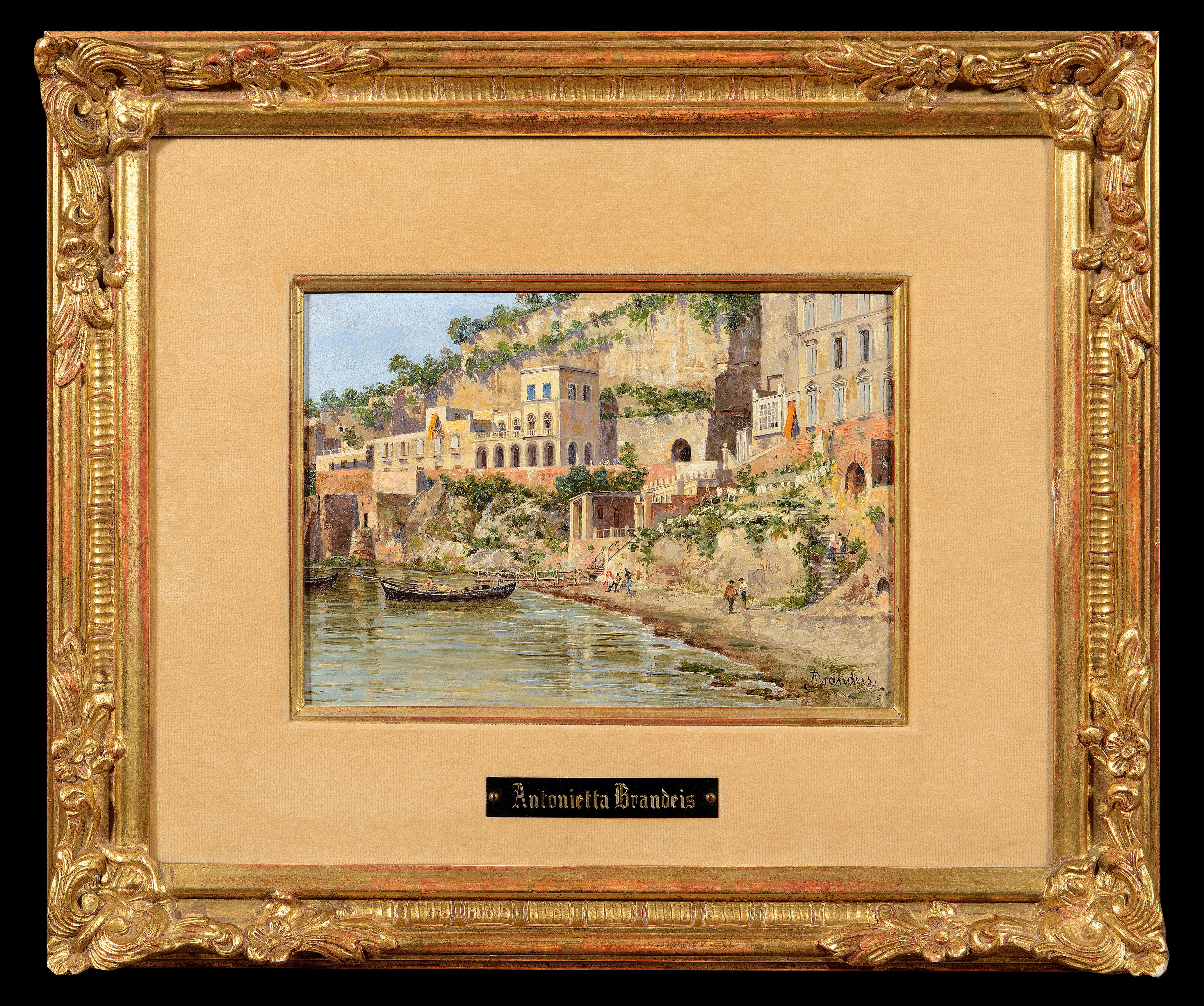 Antonietta Brandeis Landscape Painting - A View of Posillipo, Naples