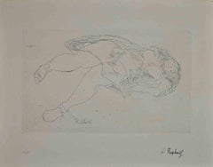 Raphael Resting - Print by Antonietta Mafai - Mid-20th Century