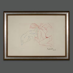 1970s Modern Antonietta Raphaël Signed Etching
