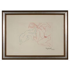 1970s Modern Antonietta Raphaël Signed Etching