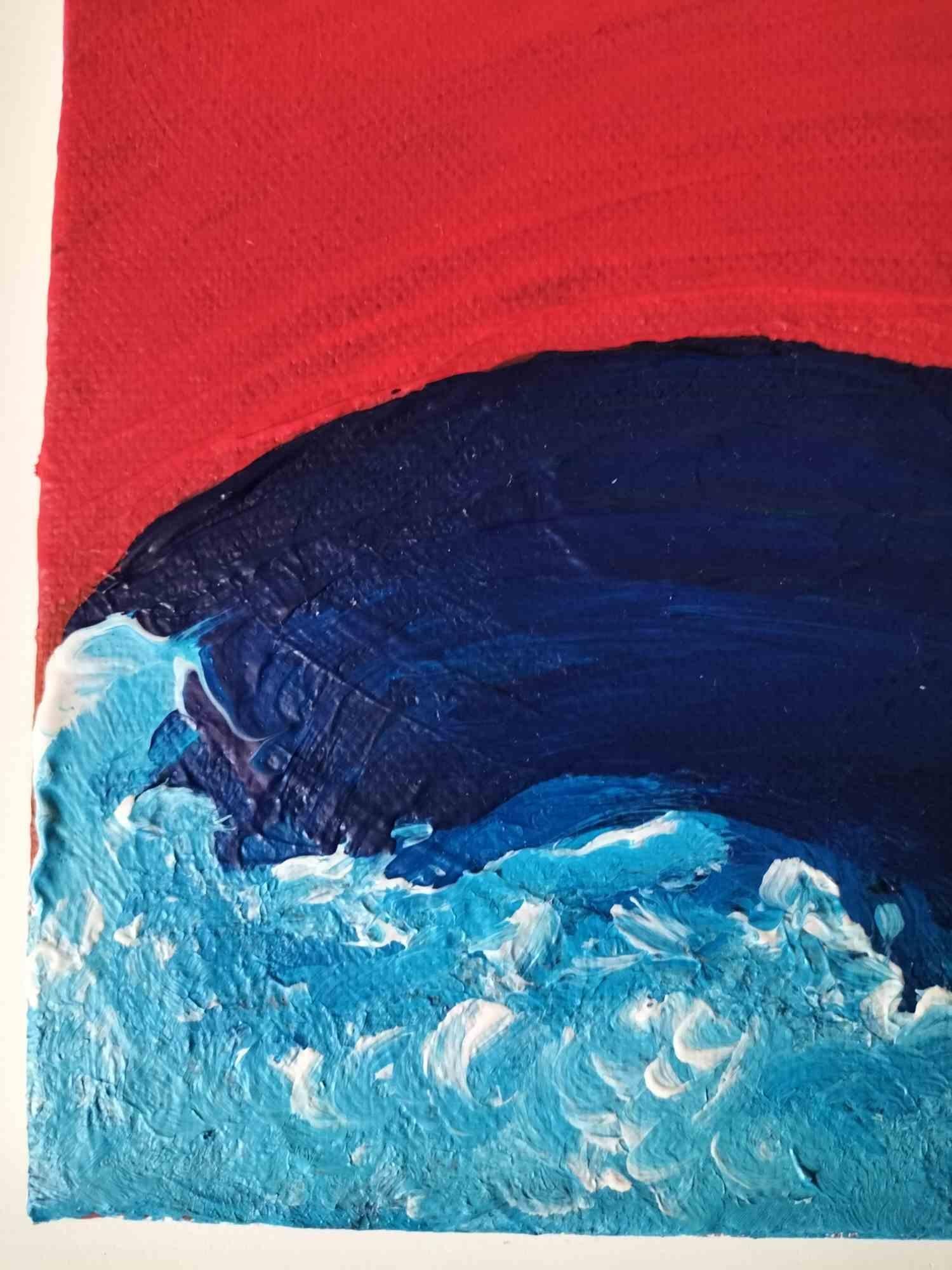 L'onda audace - Pittura acrilica di Antonietta Valente - 2022 in vendita 3