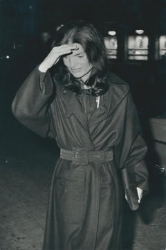 Jackie Kennedy, Leaving the Hospital, Paris, France, 1970s, Photographic  Print