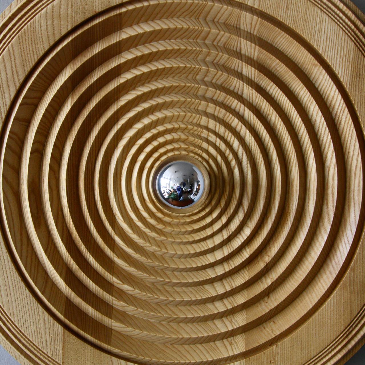 Antonín Hepnar Large Carved Oak Wall Light 4