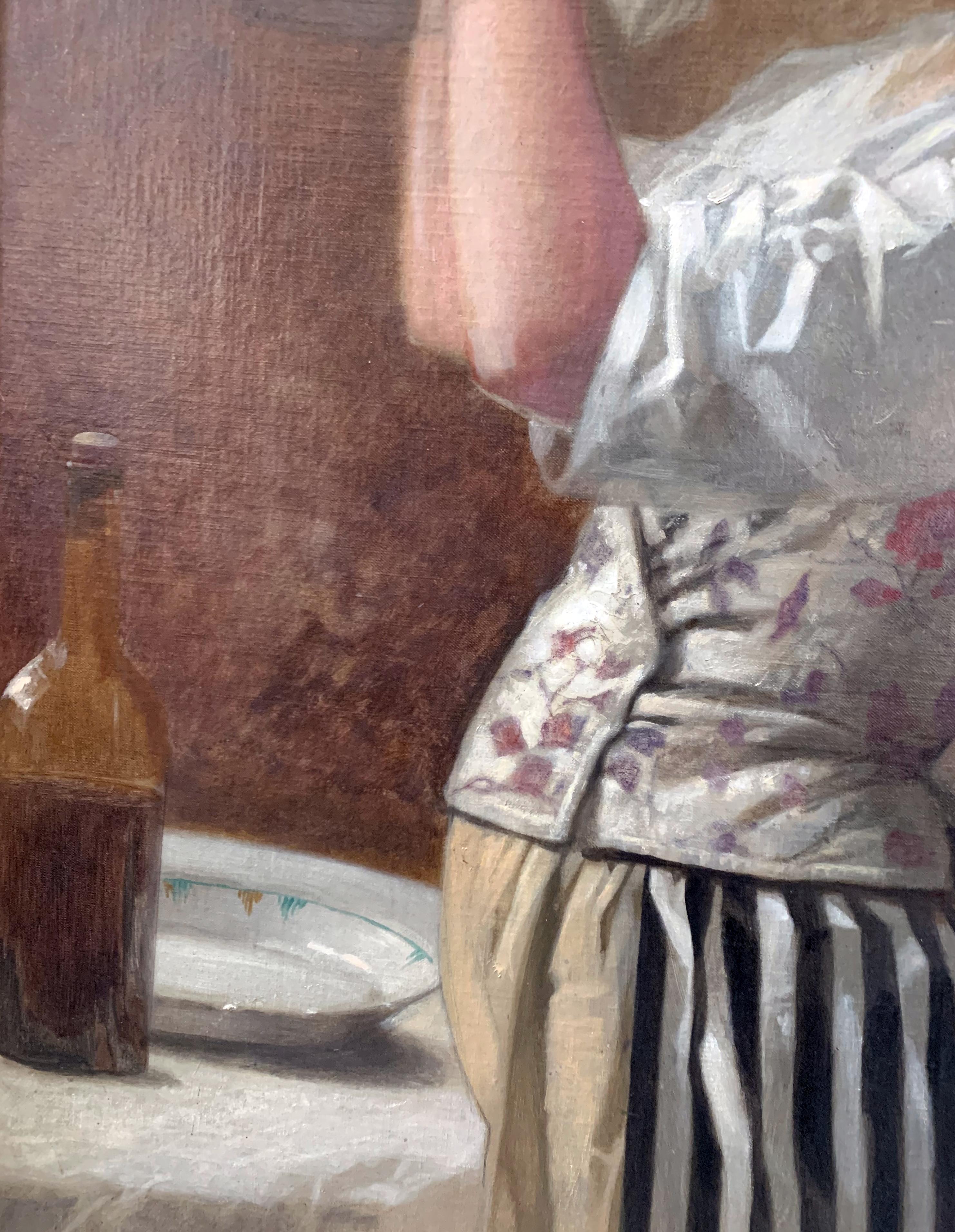 Huile sur toile Dim sans cadre 92/70 cm Dim avec cadre 118/91 cm Ecole française Signé Chatinière 1898 Né en avril 1828 à Montpellier (Hérault). XIXe siècle. Français. Peintre et lithographe. Elève de Mattet. Il figura au salon de Paris en 1859,1861
