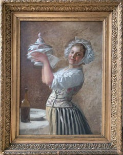 Antique La Servante Antonin Marie Chatinière (1828/1916