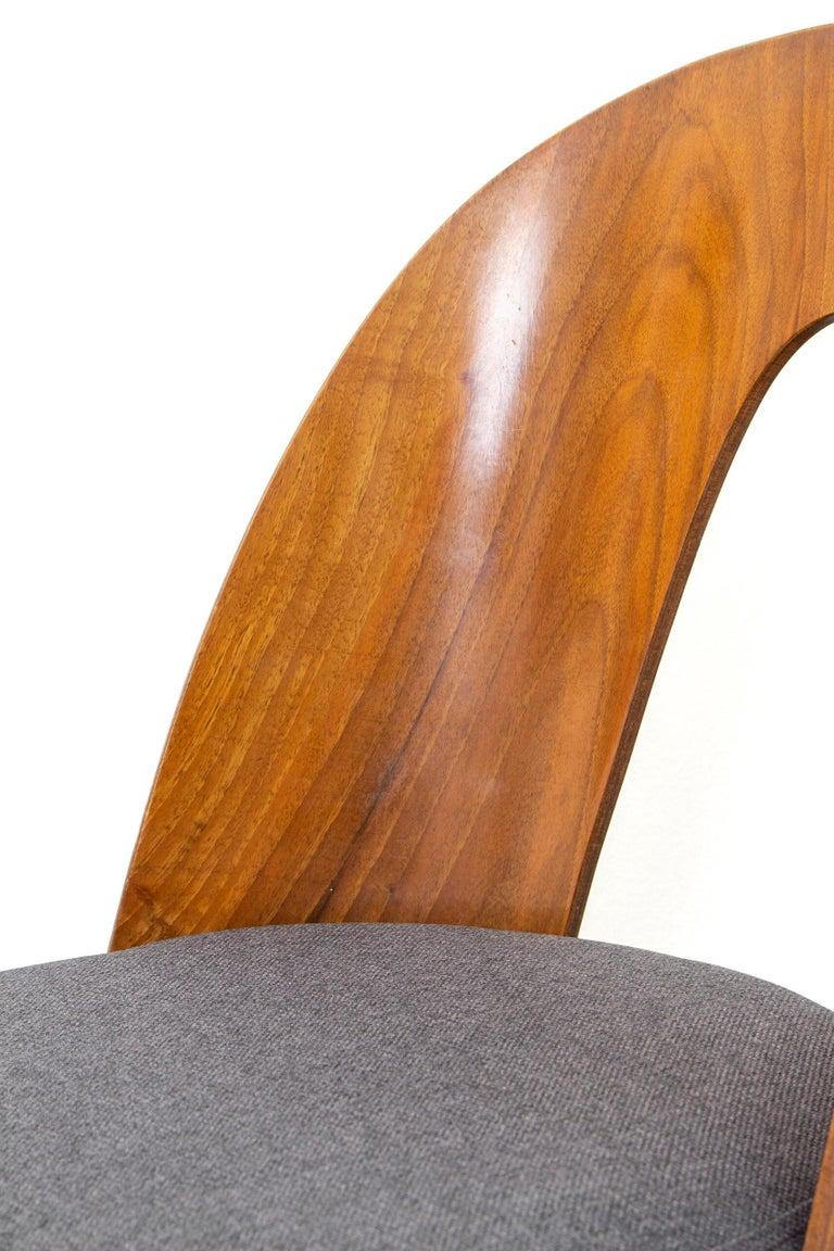 Upholstery Antonin Suman for Tatra, Czechoslovakian Mid-Century Modern Chairs '4 Pieces'