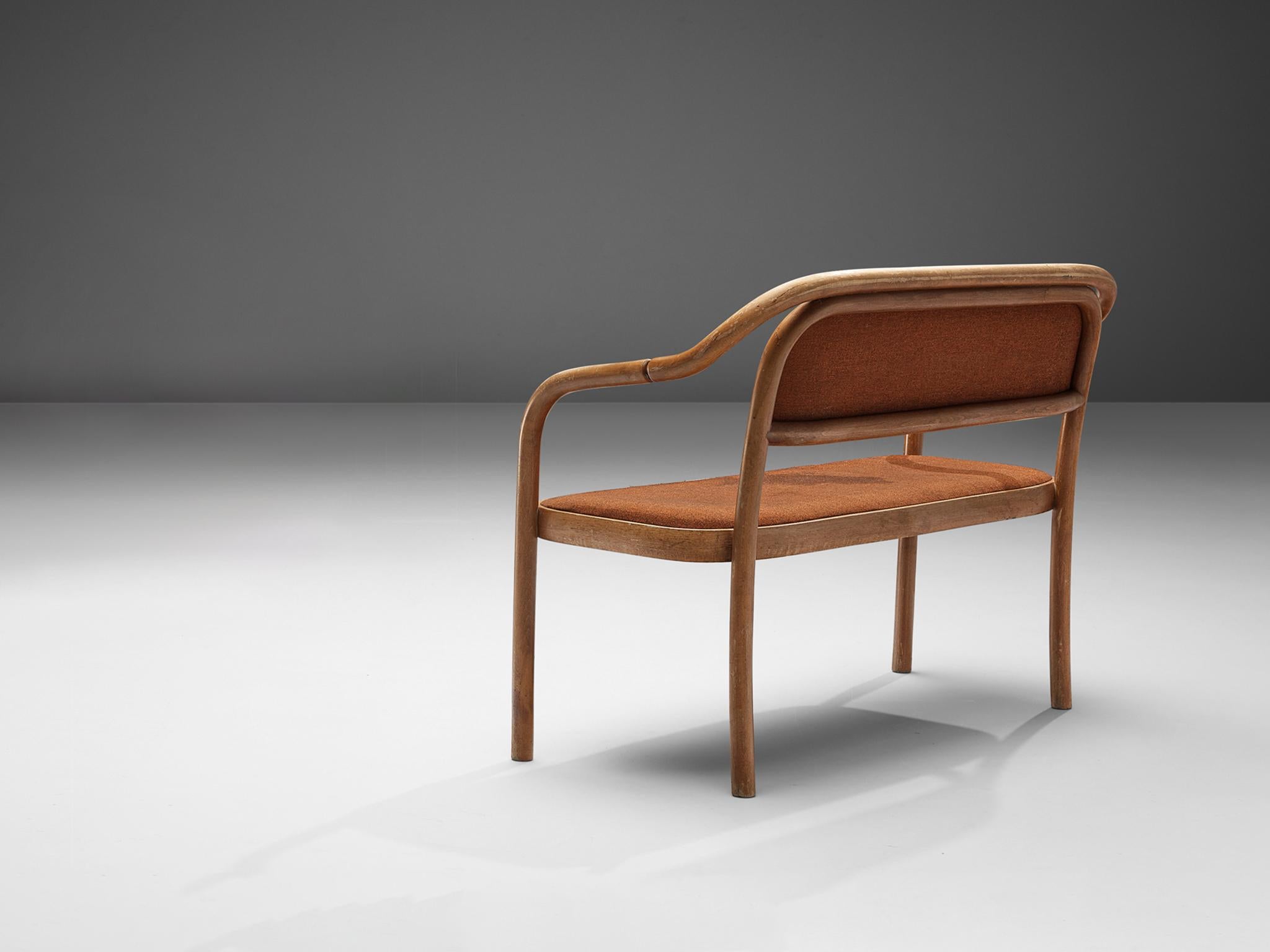 Antonín Šuman for TON Bench in Bentwood and Fabric  For Sale 1