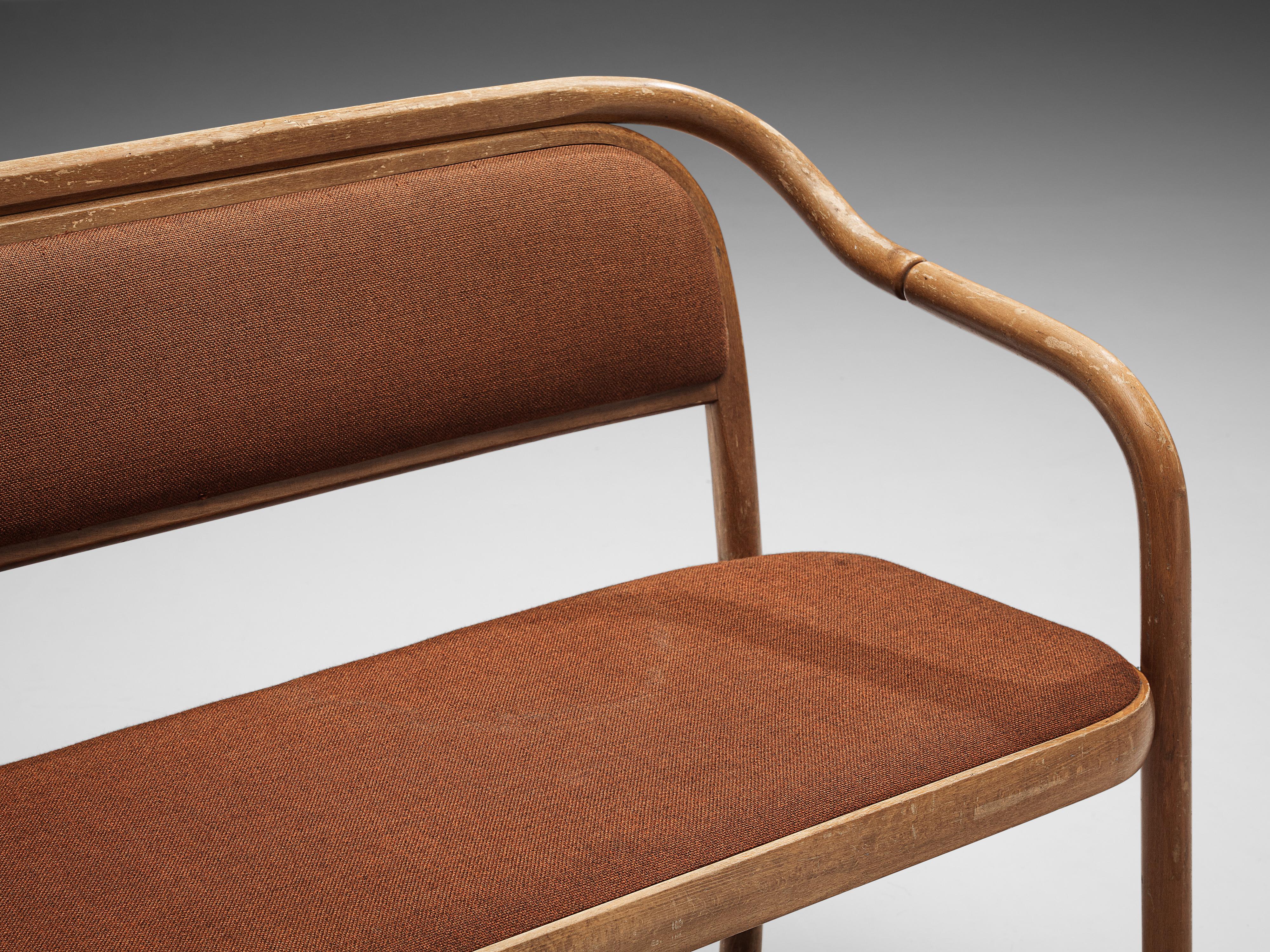 Antonín Šuman for TON Benches in Bentwood and Fabric 1