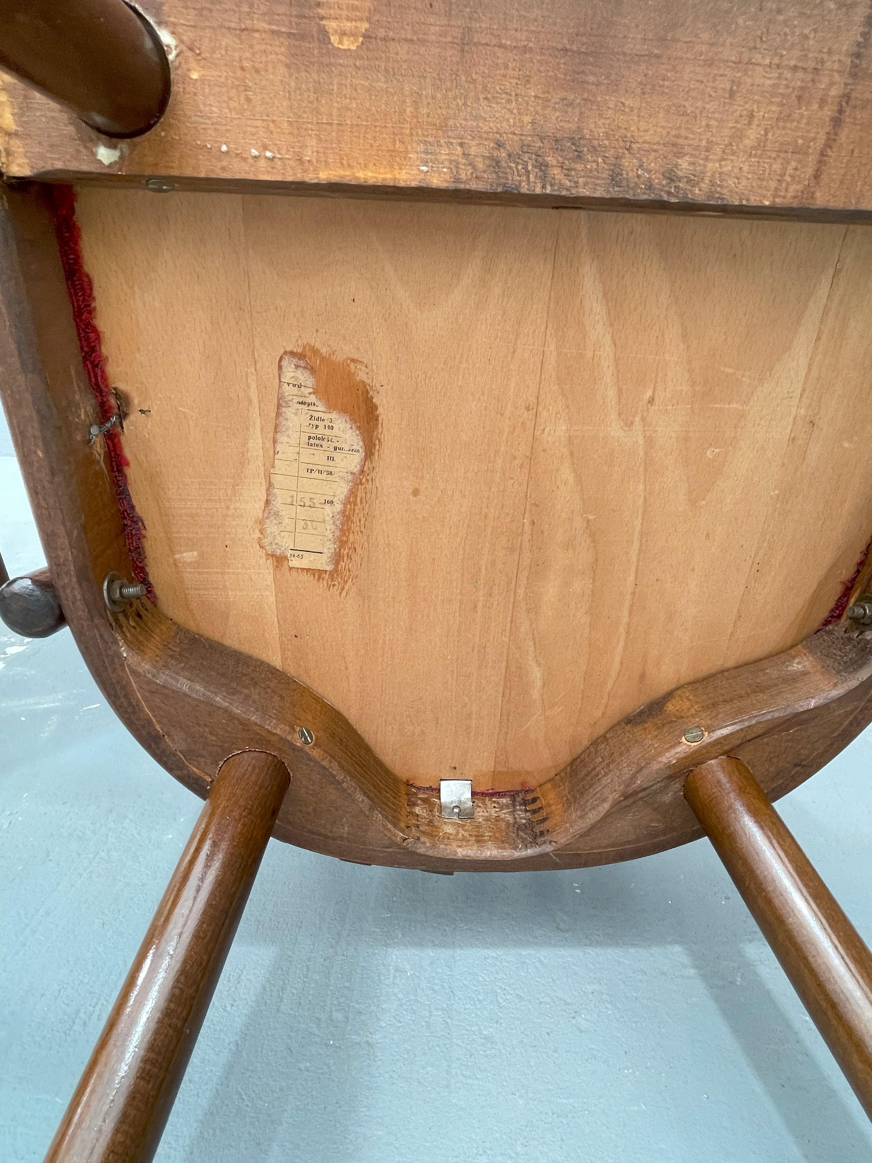 Antonín Šuman – set of chairs from the 1960s, Czechoslovakia For Sale 4