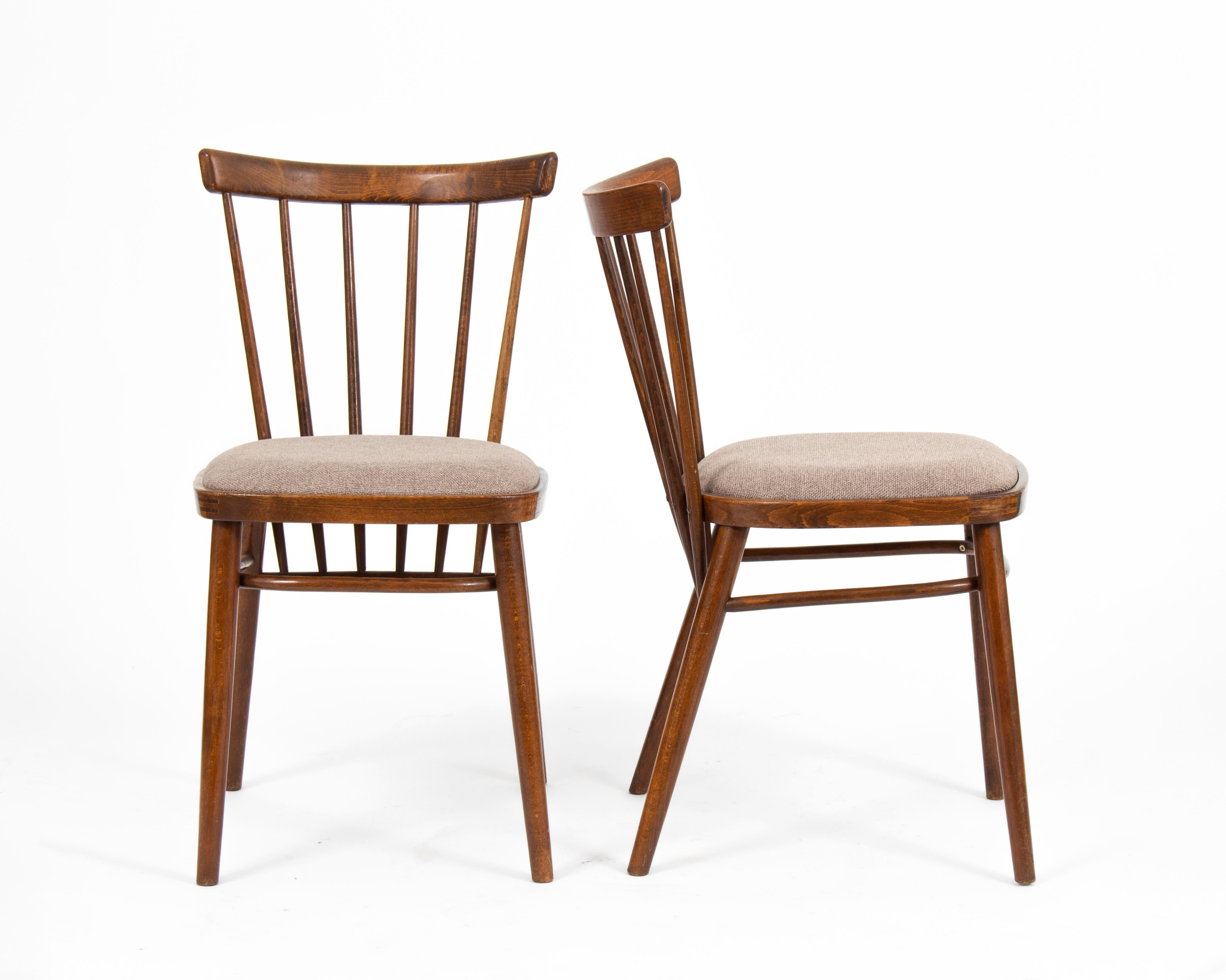 Antonín Šuman Tatra Czechoslovakian Mid-Century Chairs, 1960s, '4 Pieces' In Good Condition For Sale In Budapest, HU