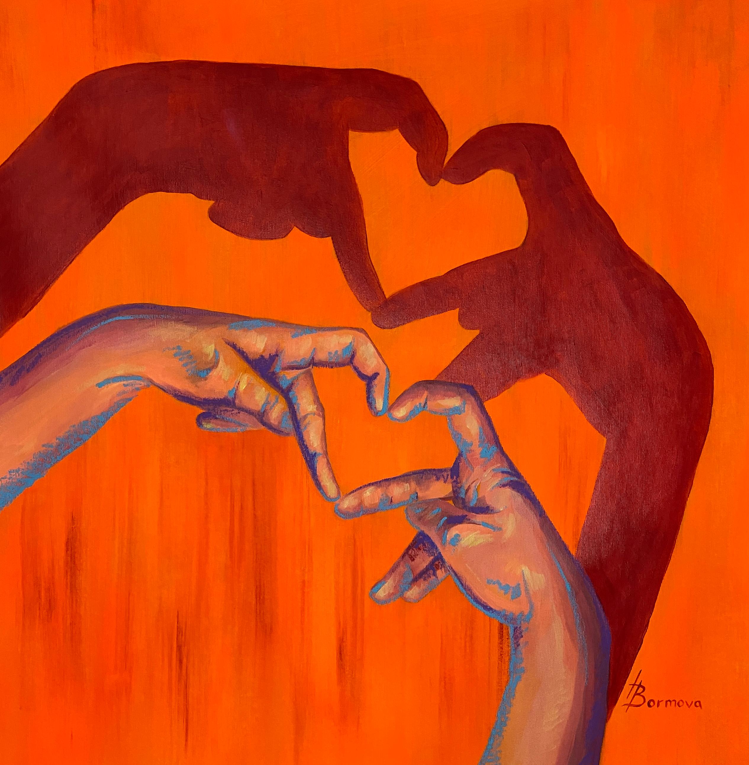 Antonina Bormova  Figurative Painting - I Love You
