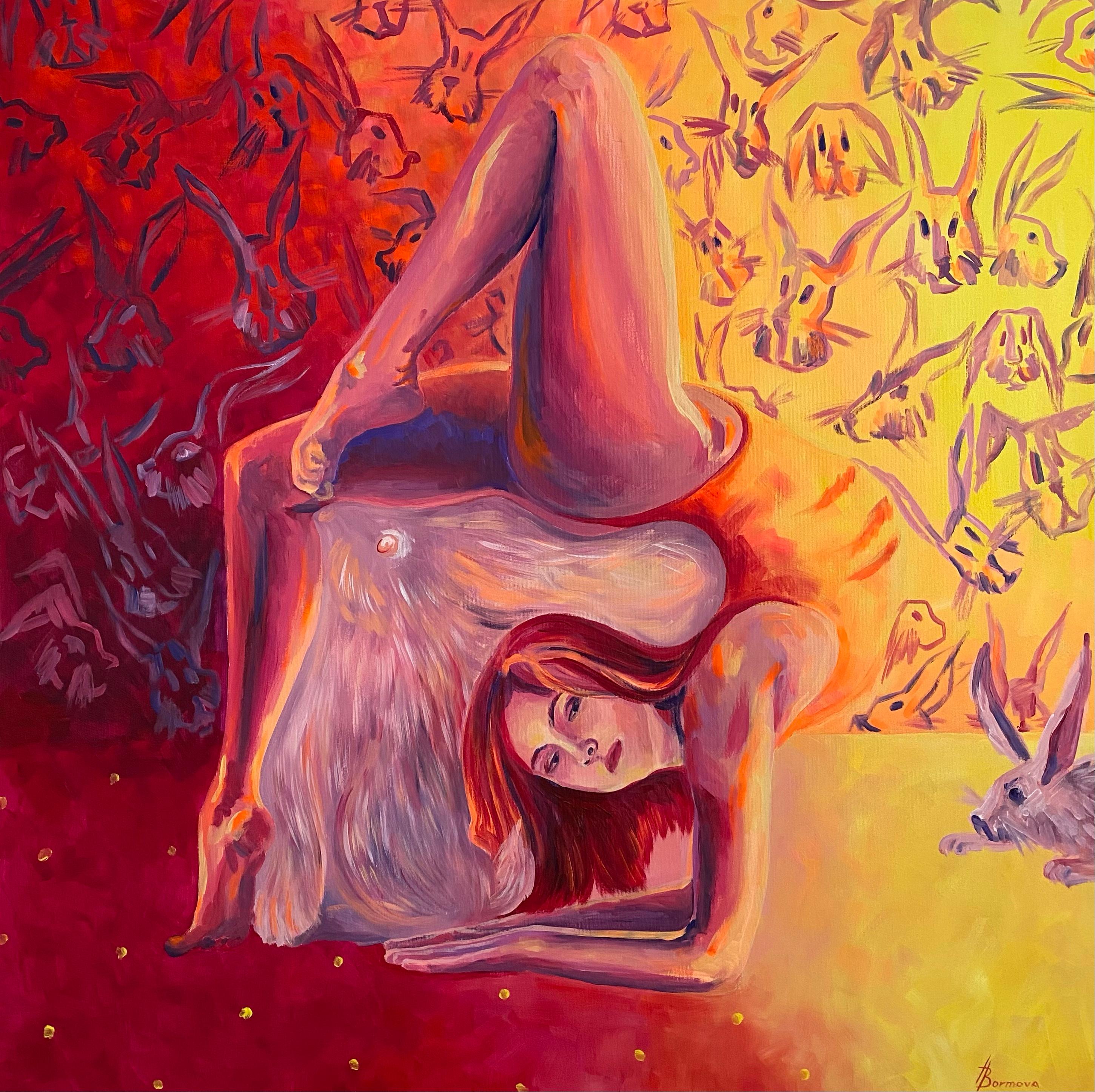 Antonina Bormova  Figurative Painting - The Gymnast