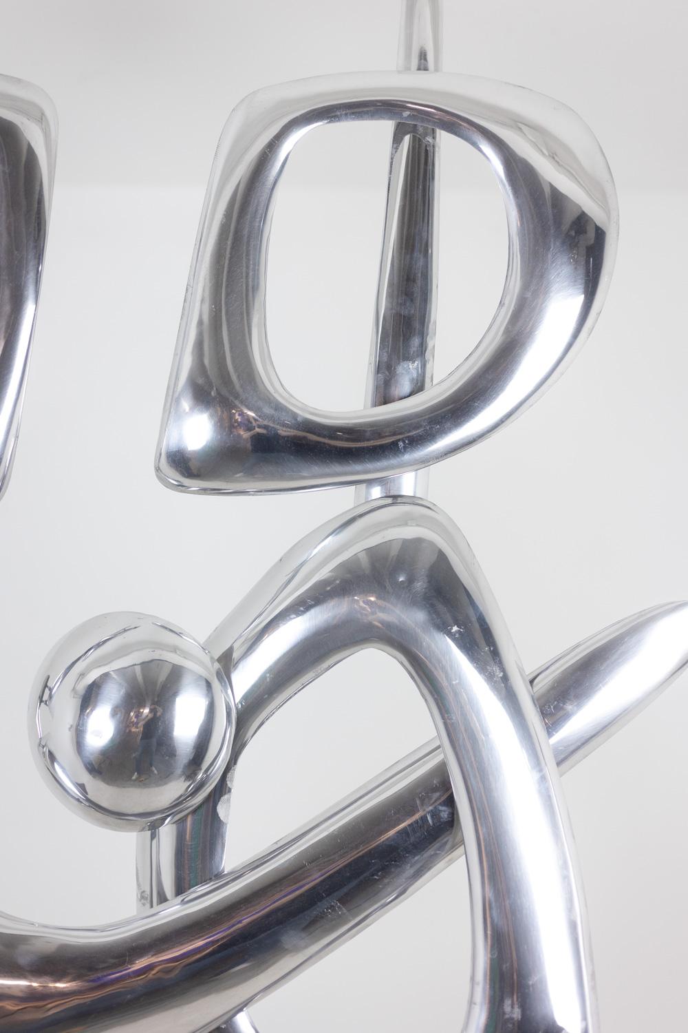 Aluminum Antonine de Saint Pierre. Abstract sculpture. Contemporary work. For Sale