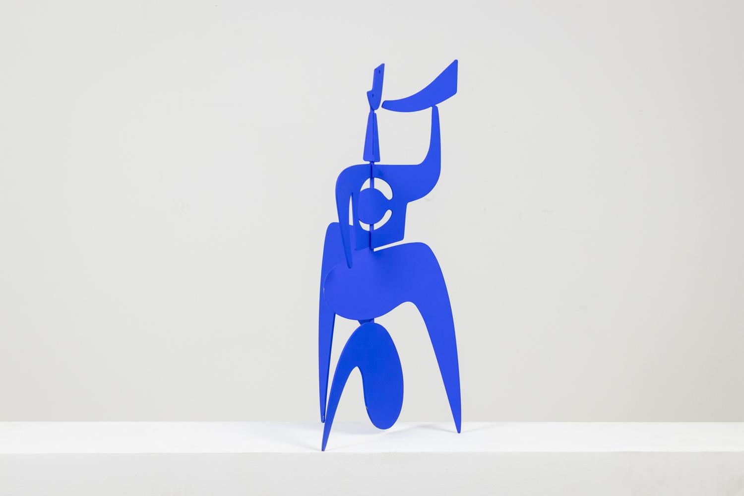 Français Antonine de Saint Pierre. Sculpture de Blue Bugler. Contemporain.