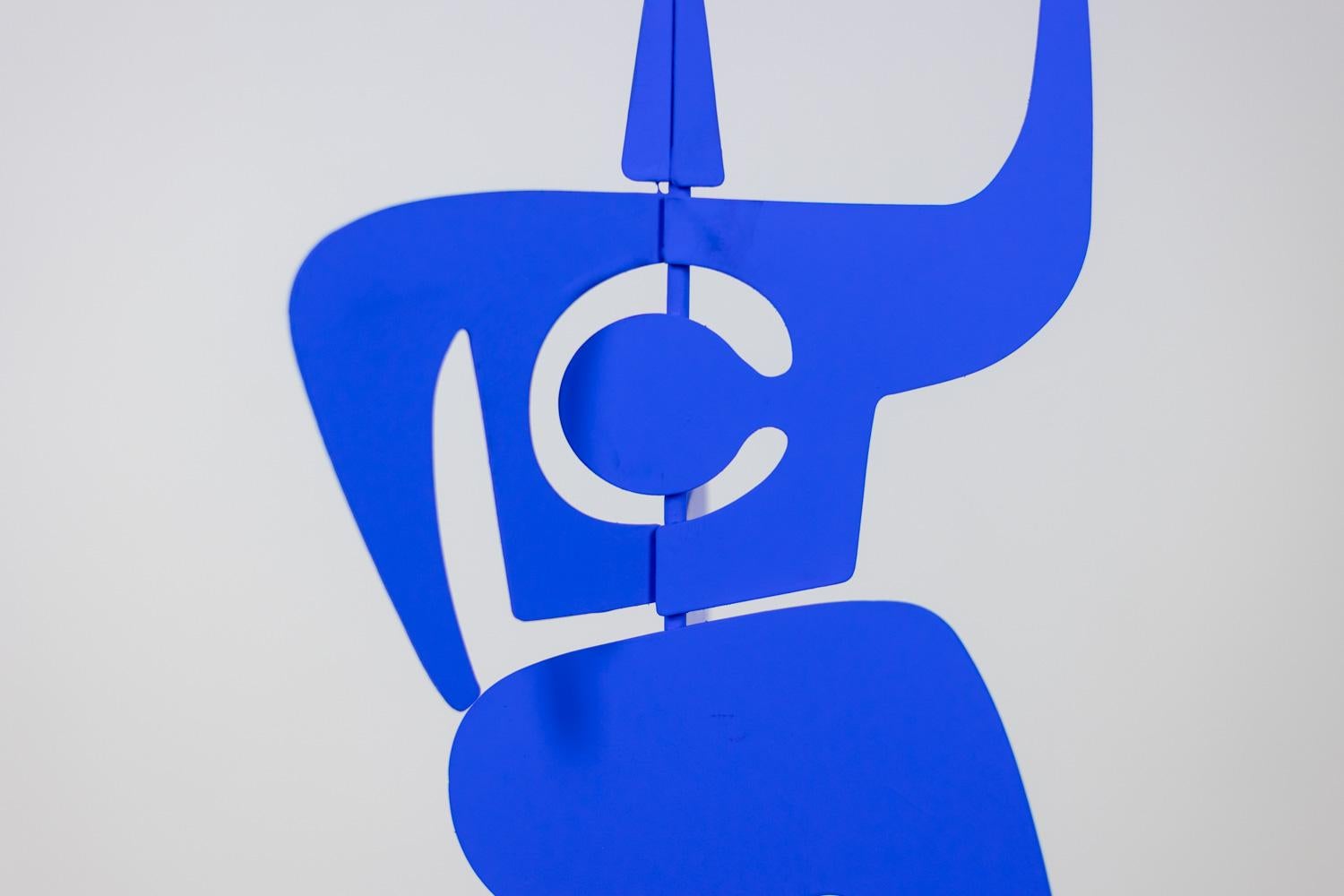 Métal Antonine de Saint Pierre. Sculpture de Blue Bugler. Contemporain.