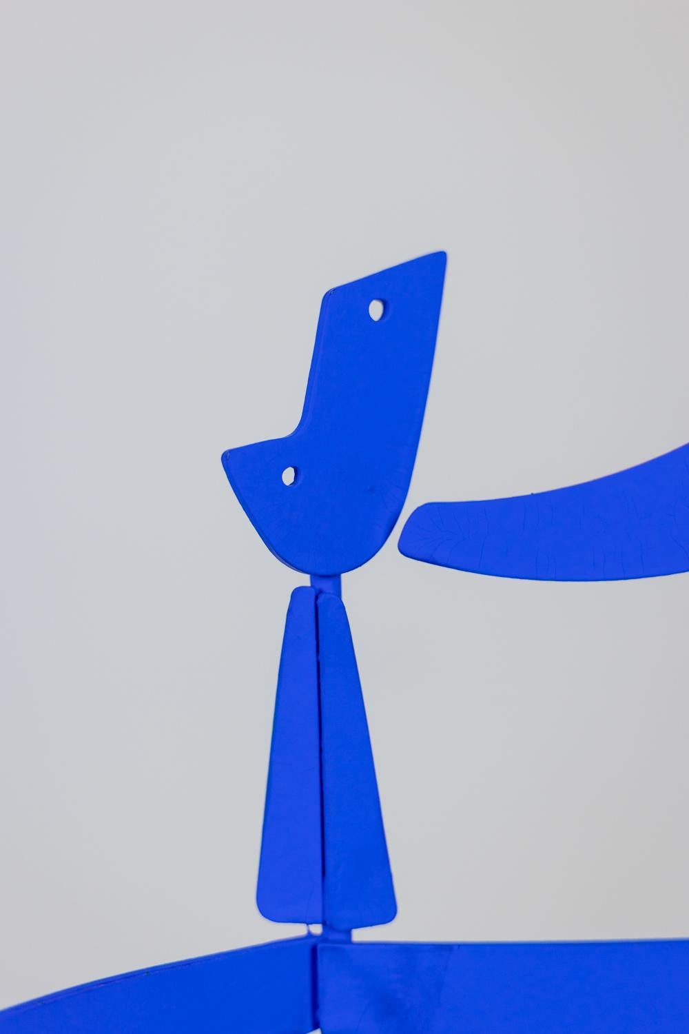 Antonine de Saint Pierre. Sculpture de Blue Bugler. Contemporain. 2