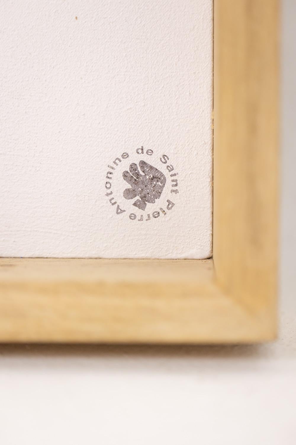 Antonine de Saint Pierre Blue lacquered metal panel. Contemporary en venta 4