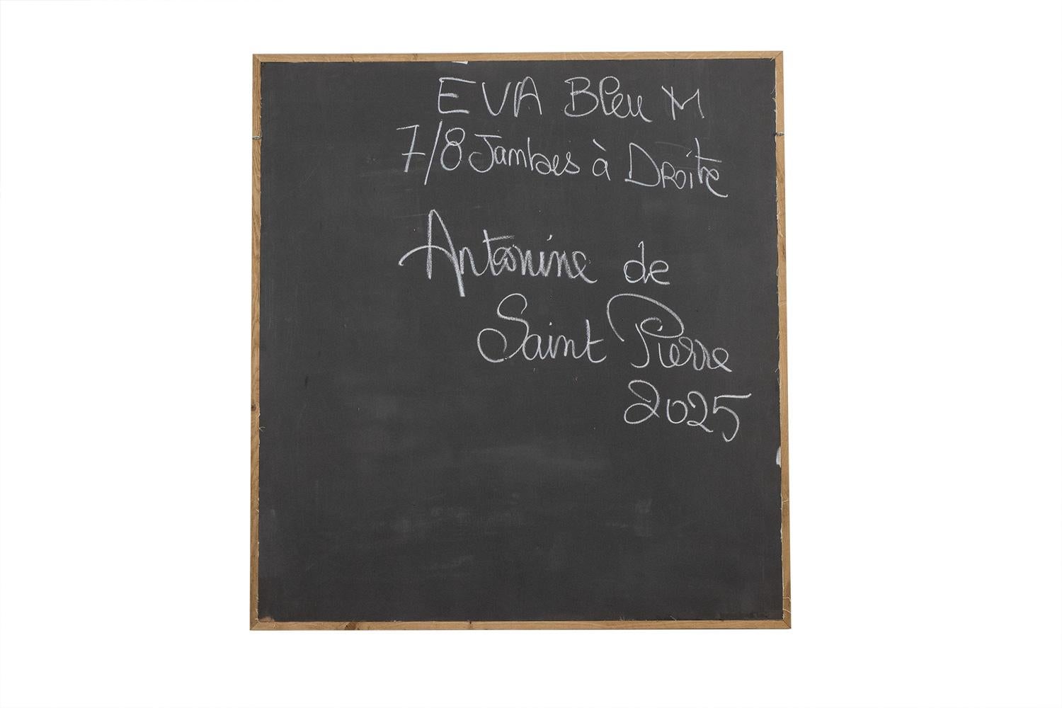 Antonine de Saint Pierre

Large panel in cut metal, lacquered blue, depicting a female figure, presented in a light oak frame.

Artist’s stamp on the front and numbered and titled “Eva” on the back.

Contemporary work in small series by a French