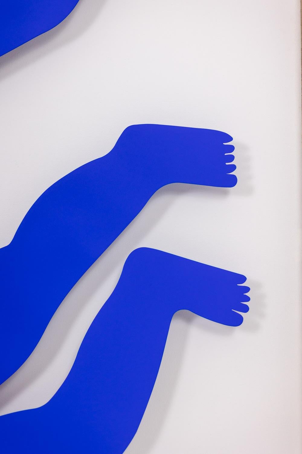 Antonine de Saint Pierre Blue lacquered metal panel. Contemporary Siglo XXI y contemporáneo en venta