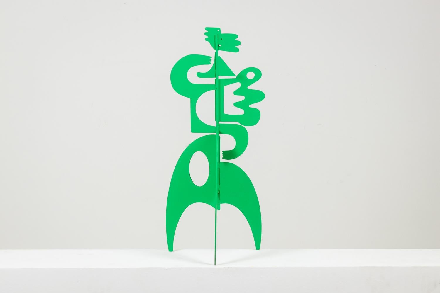 20th Century Antonine de Saint Pierre. Green sculpture “Le baiser”. Contemporary. For Sale