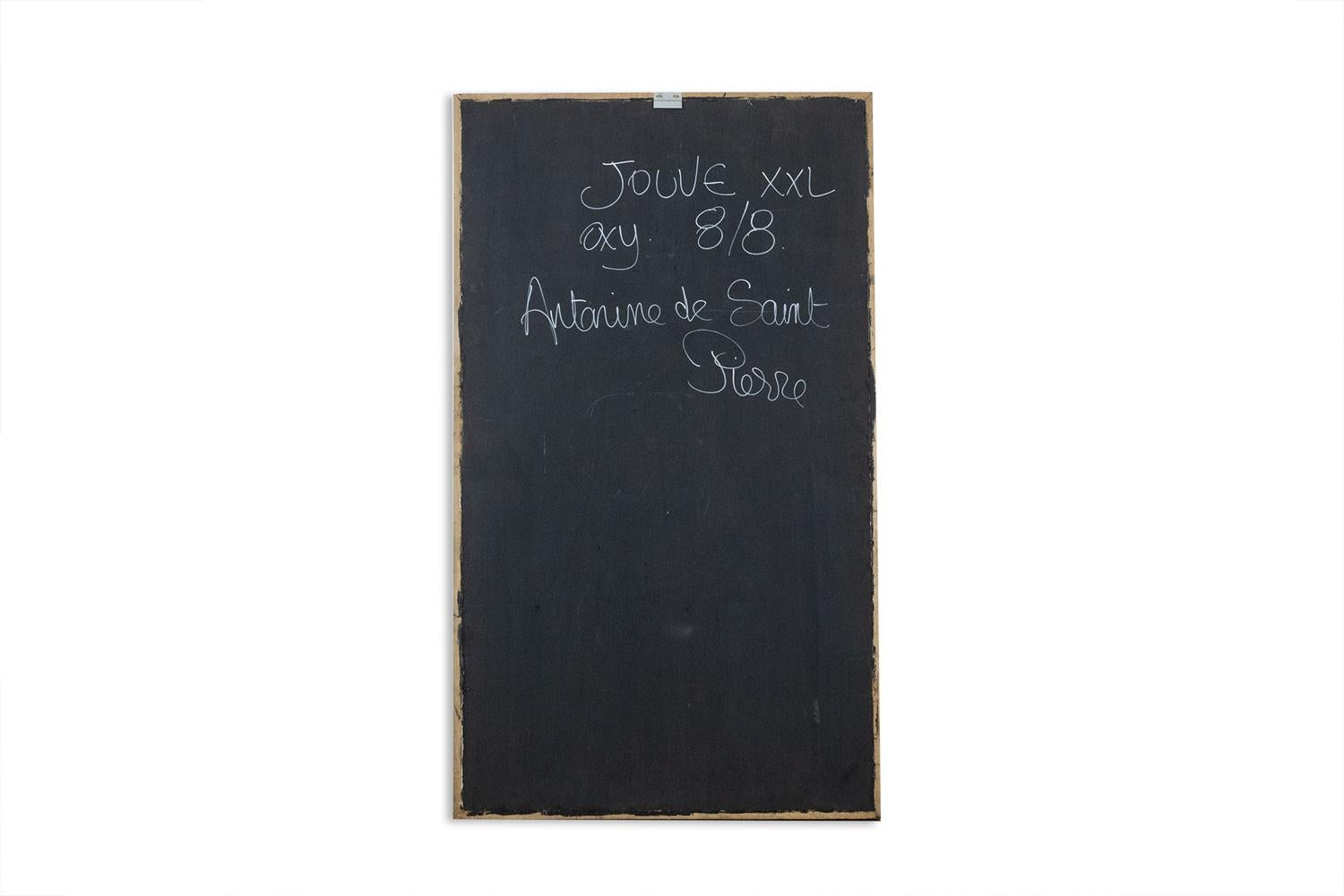 Antonine de Saint Pierre, signed and numbered.

Sign titled “Jouve” in oxidized metal. Wooden frame.

Work of a contemporary French artist.

Dimensions: H 194,5 x W 114 x D 7 cm

Reference: LS62323009M