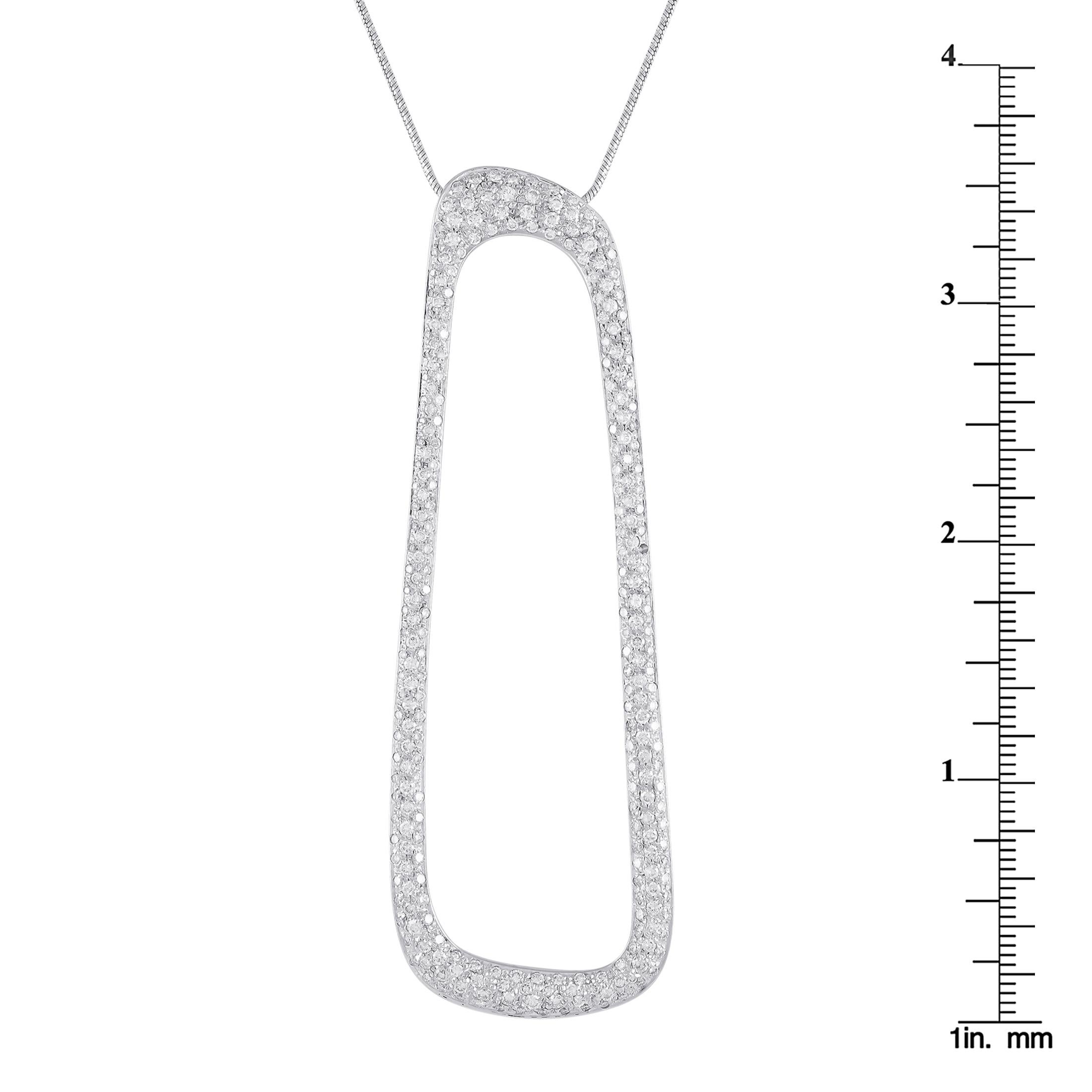 De las mujeres Collar de diamantes Antonini de oro blanco de 18 quilates y 3,25 ct AN16-012424