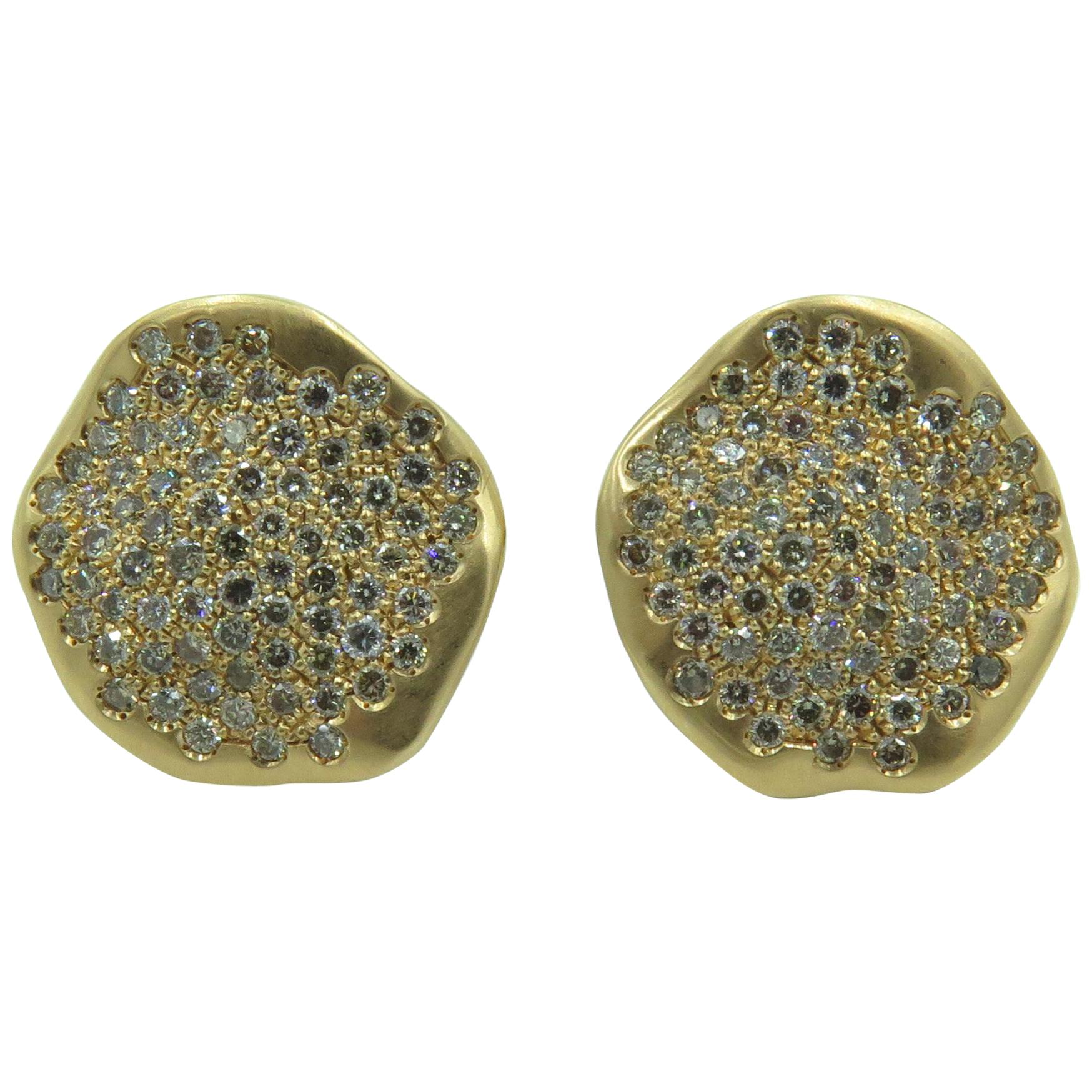 Antonini Gold and Diamond Earrings