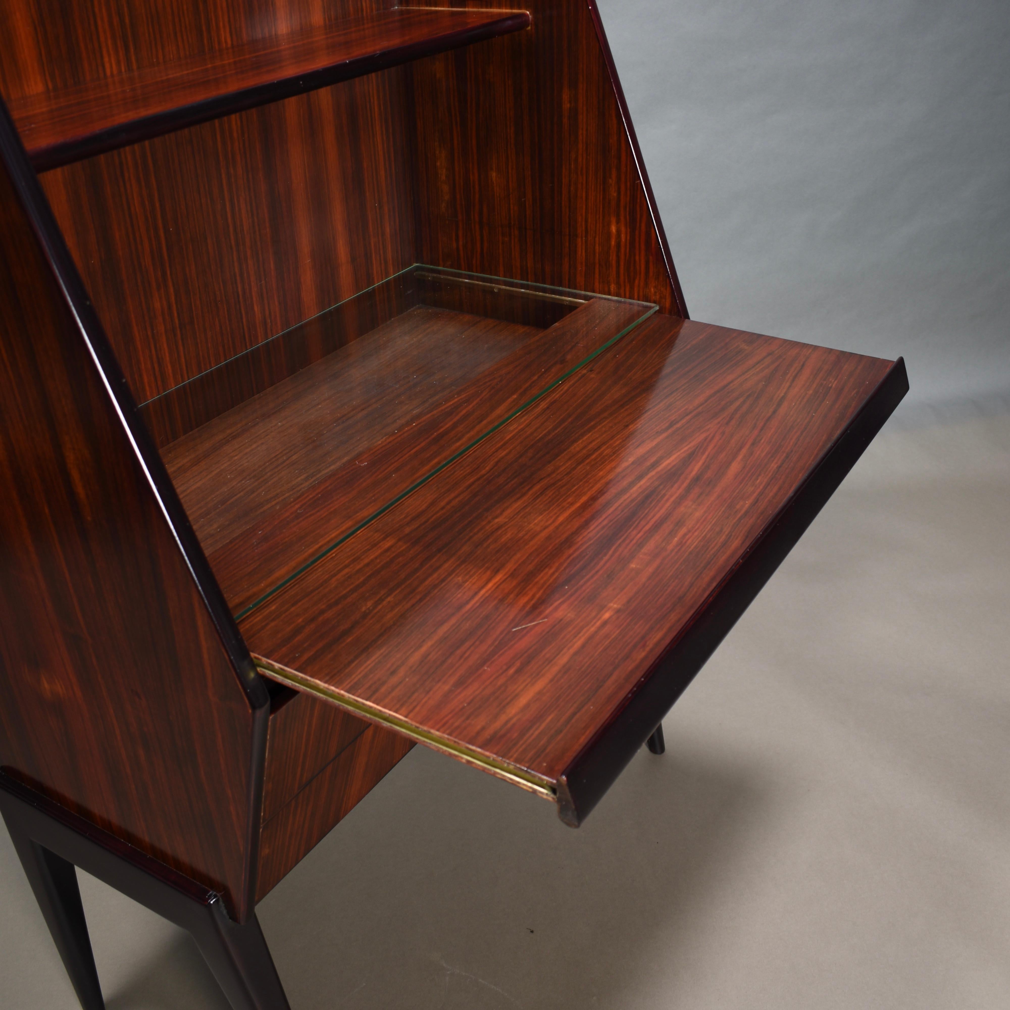 Antonino Gorgone Secretaire / Cabinet de bureau du milieu du siècle, Italie, circa 1950 en vente 8