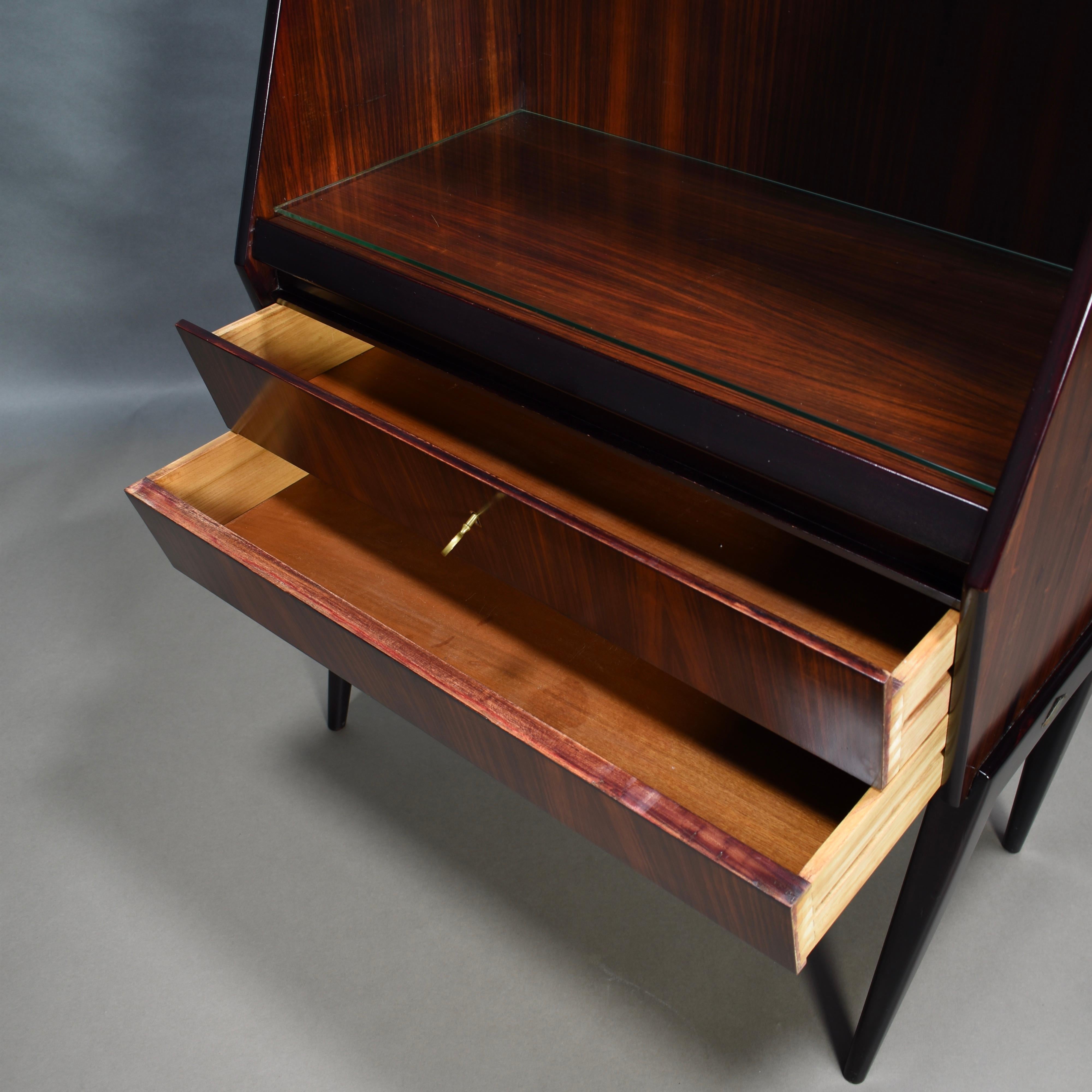 Antonino Gorgone Midcentury Secretaire / Desk Cabinet, Italy, circa 1950 For Sale 8