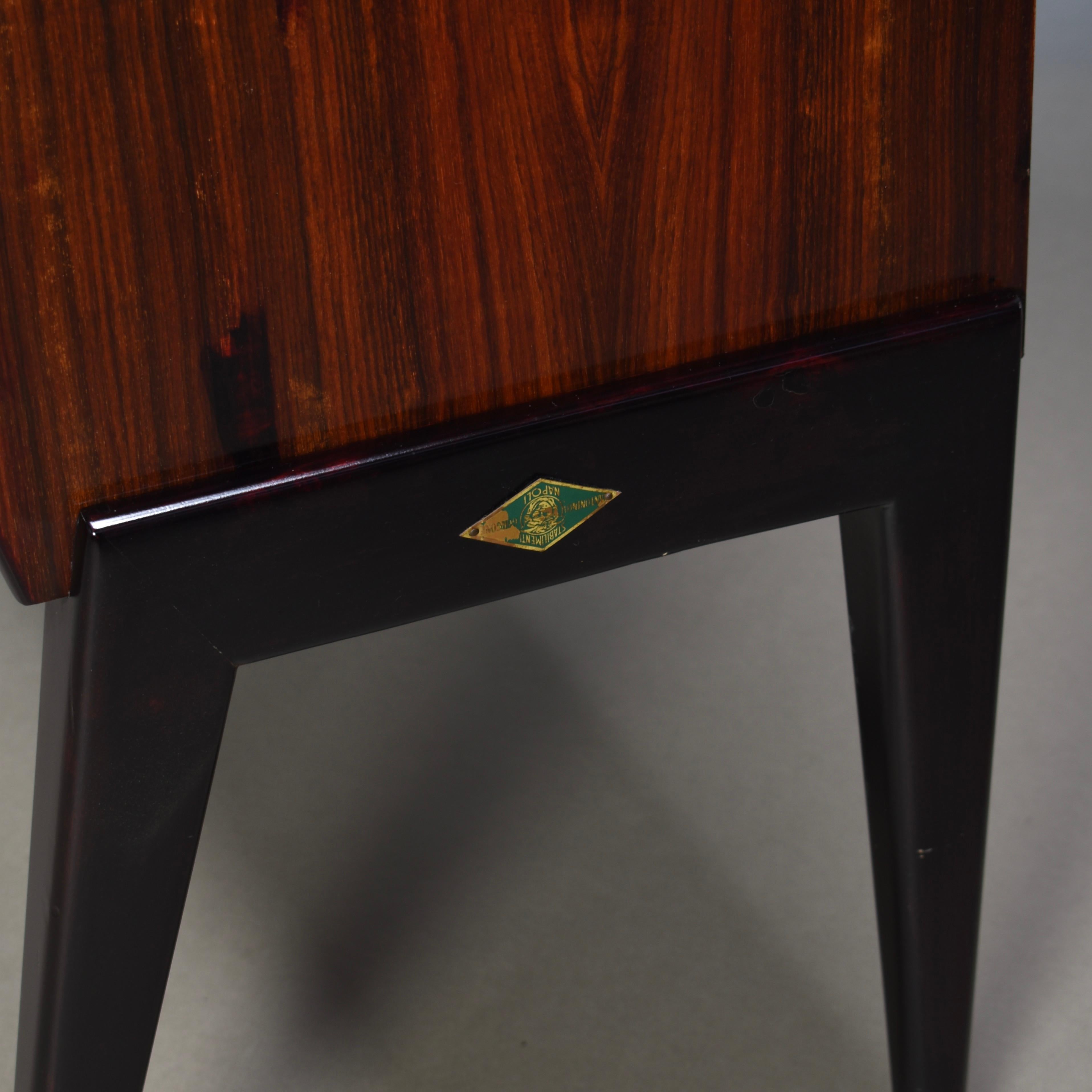 Antonino Gorgone Secretaire / Cabinet de bureau du milieu du siècle, Italie, circa 1950 en vente 12