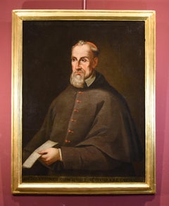 Portrait Cardinal Barberini Alberti Paint Oil on canvas 17th Century Old master