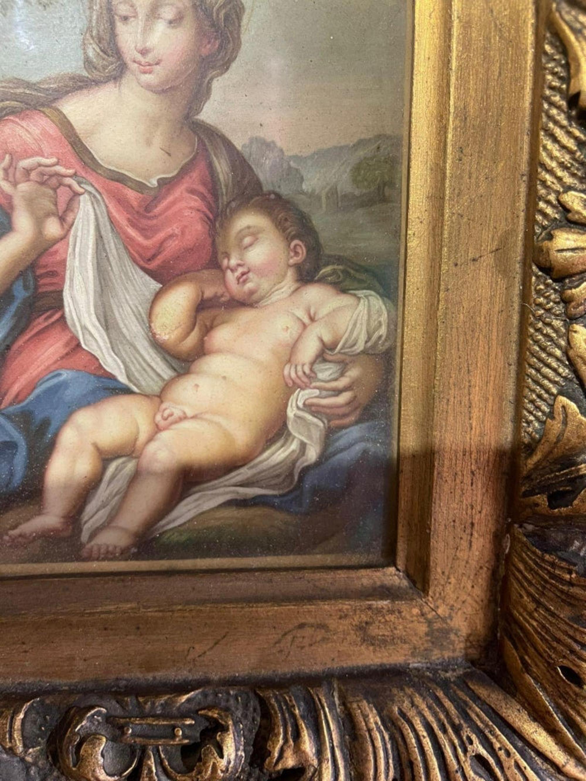 Italian Antonio Allegri, Our Lady with the Child Jesus 16th Century For Sale
