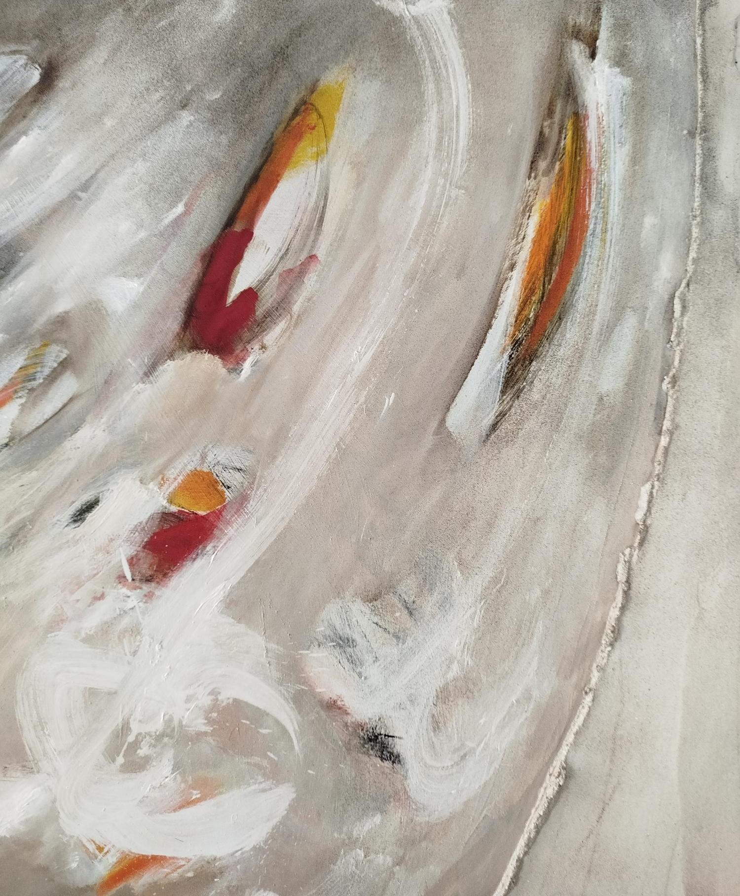 Antoni Amat  tecnica mista astratta originale - Painting di Antonio Amat