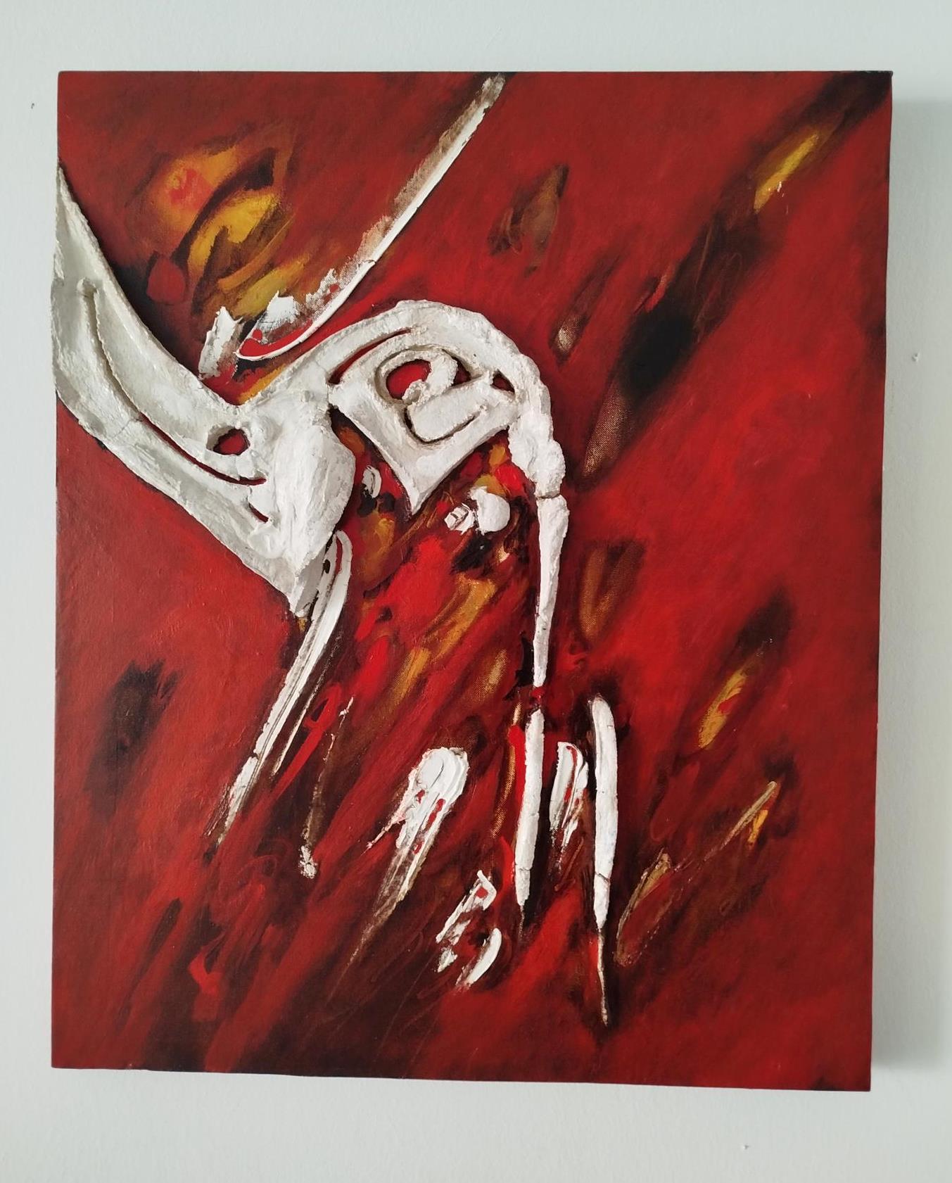 Antoni Amat  tecnica mista astratta originale - Abstract Painting Marrone di Antonio Amat